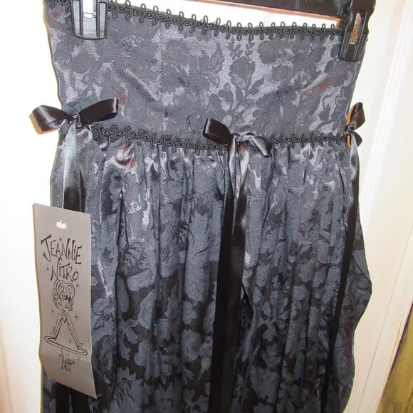 Vintage Jeannie Nitro With Tag Brocade Skirt, Pointy Witchy Goth Vampire Small - Picture 6 of 16
